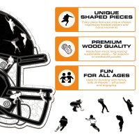 NFL -Pittsburgh Steelers - Helm - Holz Puzzle