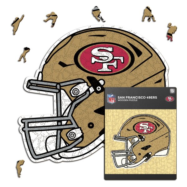 NFL -San Francisco 49ers - Casque - Puzzle en bois