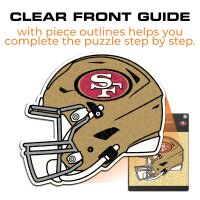 NFL -San Francisco 49ers - Casque - Puzzle en bois