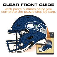 NFL -Seattle Seahawks - Helmet - Wooden Puzzle