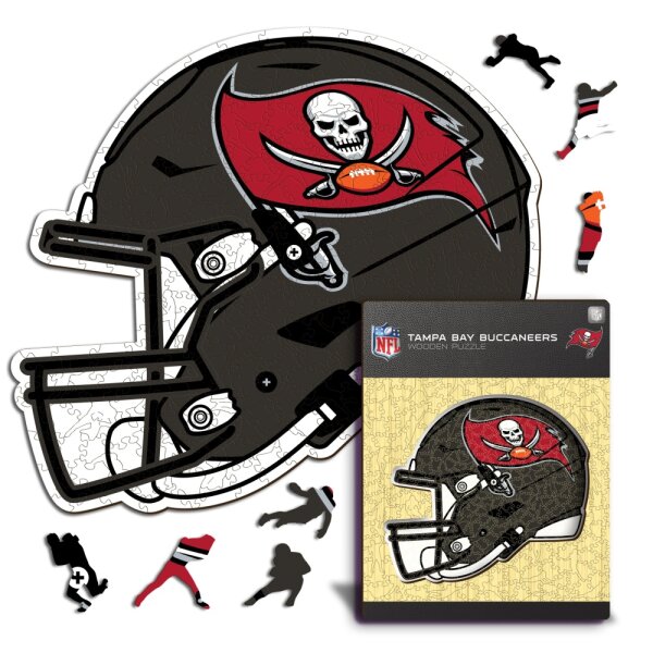 NFL - Tampa Bay Buccaneers - Casque - Puzzle en bois