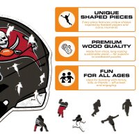 NFL - Tampa Bay Buccaneers - Casque - Puzzle en bois