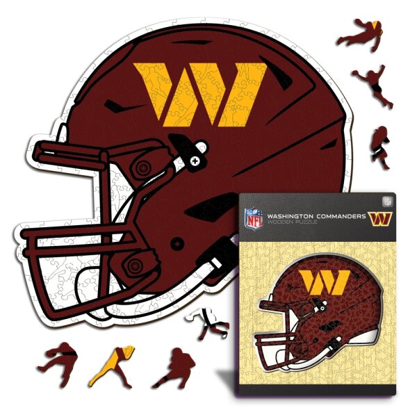 NFL - Washington Commanders - Helmet - Wooden Puzzle