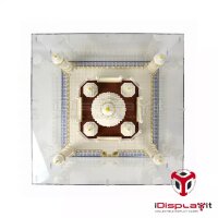 Acrylic display for LEGO&reg; 10189/10256 Taj Mahal  (With black floor)