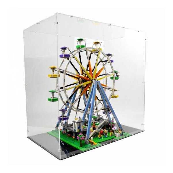 Pr&eacute;sentoir en acrylique pour LEGO&reg; 10247 Grande roue (avec base noire)