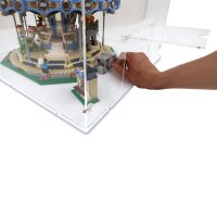 Acrylic display for LEGO&reg; 10257 Carousel (With black floor)