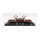 Display in acrilico per LEGO&reg; 10277 Locomotiva coccodrillo (con base nera)