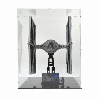 Display in acrilico per LEGO&reg; 75095 UCS TIE Fighter (con base nera)