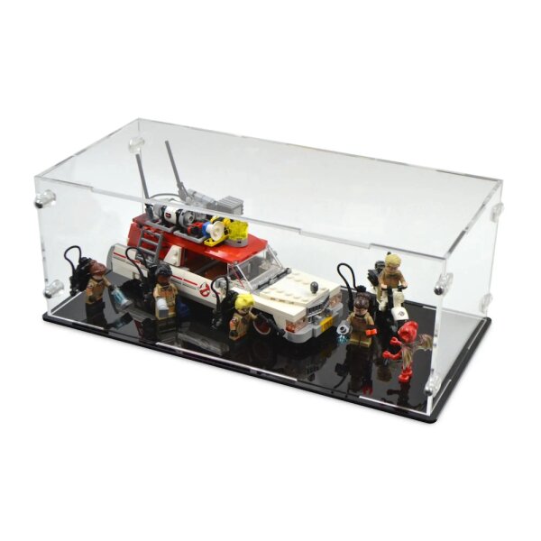 Acryl-Display f&uuml;r LEGO&reg; 75828 Ghostbusters Ecto 1 & 2 (mit schwarzem Boden)