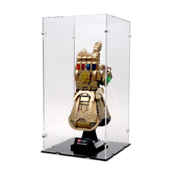 Acryl-Display f&uuml;r LEGO&reg; 76191 Infinity Gauntlet (mit schwarzem Boden)