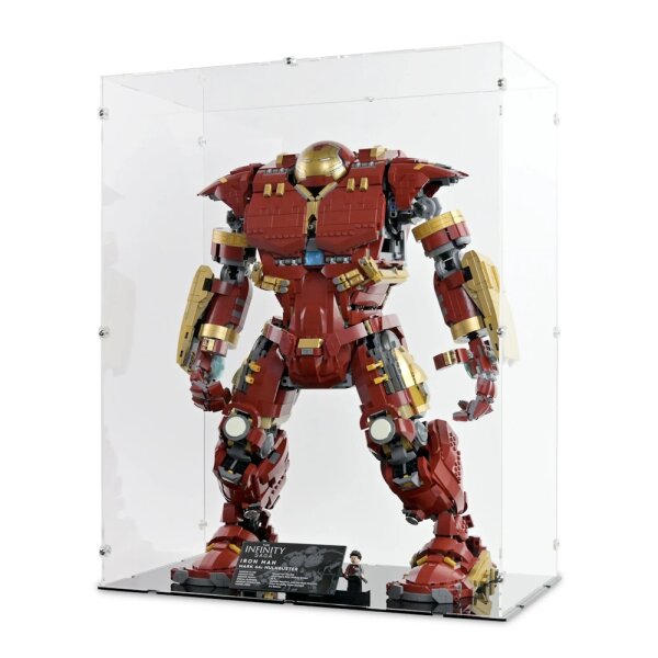 Acryl-Display f&uuml;r LEGO&reg; 76210 Hulkbuster (mit schwarzem Boden)