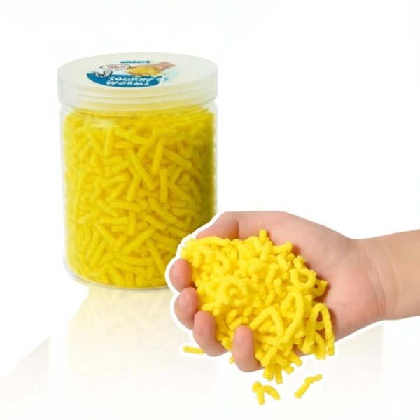 Squishy Worms - Vermi morbidi gialli (120 g)
