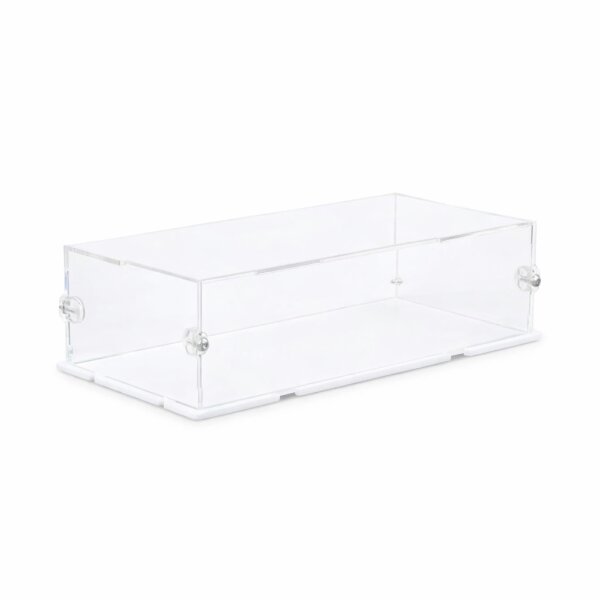 Acrylic display for LEGO&reg; or other display items 21 x 10 x 6cm (with white base)