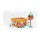 Acrylic display for LEGO&reg; or other display items 41 x 41 x 25 cm (with white base)