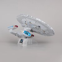 Supporto in acrilico 2 in 1 per LEGO&reg; 10356 Star Trek U.S.S. Enterprice NCC-1701-D (Regolabile)