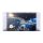 Acrylic display for LEGO&reg; 10356 Star Trek: U.S.S. Enterprise NCC-1701-D ((With background image, black base inc. 2 stands)