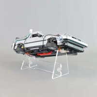 Supporto in acrilico per LEGO&reg; 10300 Macchina del tempo Ritorno al futuro (Inclinato)