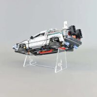 Supporto in acrilico per LEGO&reg; 10300 Macchina del tempo Ritorno al futuro (Inclinato)