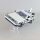 Supporto in acrilico per LEGO&reg; 10300 Macchina del tempo Ritorno al futuro (Inclinato)