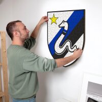 FC Inter Milan - Logo Retro avec serpent - Puzzle en bois Taille M (270 pi&egrave;ces)