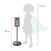 Toy radar flash unit with light and sound effects