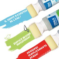 Kreideroller 6er Set, Gr&uuml;n, Blau Gelb, Orange, Lila & Rot je 250ml