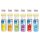 Kreideroller 6er Set, Gr&uuml;n, Blau Gelb, Orange, Lila & Rot je 250ml