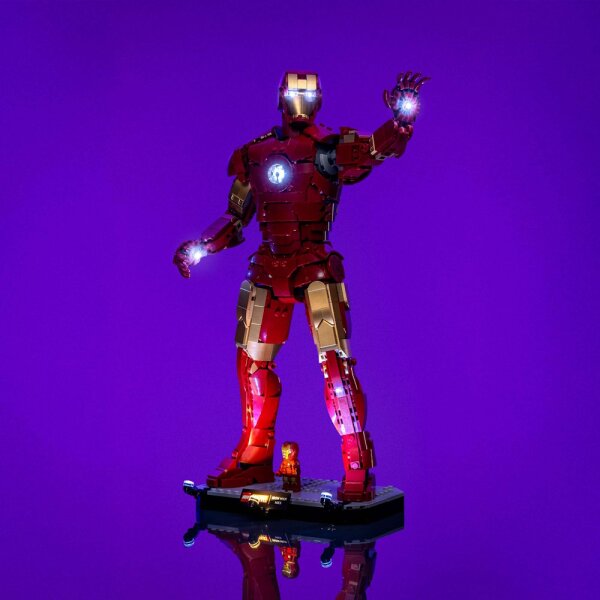 LMB 2.0 LED Licht Set f&uuml;r LEGO&reg; 76344 Iron Man Mark 3 Sammleredition