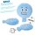 XXL Coussin peteur &ndash; Bibber en bleu