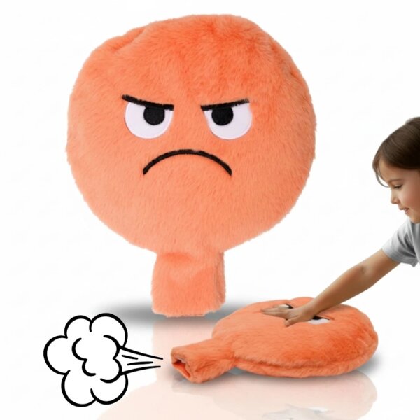 XXL Cuscino scoreggione &ndash; Grumpy in arancione
