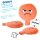 XXL Cuscino scoreggione &ndash; Grumpy in arancione