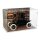 Acrylic Display Case for LEGO&reg; 11376 Ford Model T (with Retro Street Scene Background Image & Cobblestone Base Design)