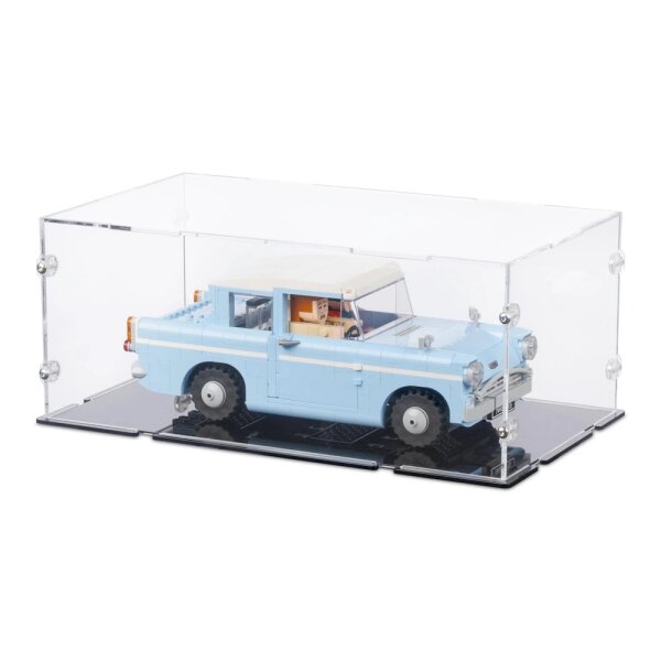 Pr&eacute;sentoir en acrylique pour LEGO&reg; 76470 Harry Potter - La Ford Anglia ensorcel&eacute;e (avec fond noir)
