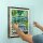 Display in acrilico perLEGO&reg; 31220 Claude Monet - Lo stagno delle ninfee (con sfondo nero)