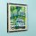 Display in acrilico perLEGO&reg; 31220 Claude Monet - Lo stagno delle ninfee (con sfondo nero)