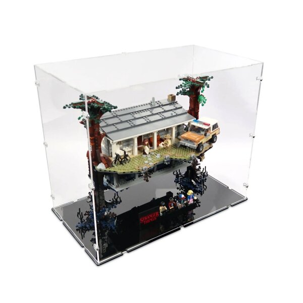Acrylic display for LEGO&reg; 75810 Stranger Things - The Upside Down (With black floor)
