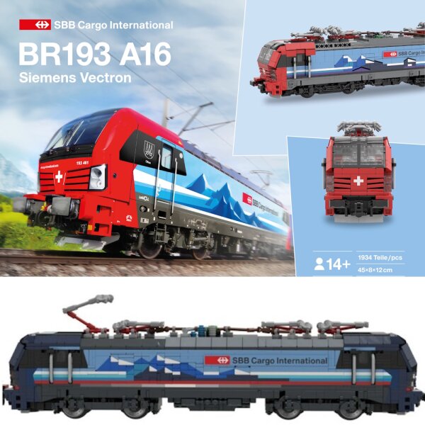 Stone Heap -  SBB Cargo International Siemens Vectron BR 193 A16 (2 165 pi&egrave;ces)