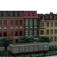 Stone Heap - Open SBB Eaos Four-Axle Freight Wagon / High-Sided Wagon (813 pieces)