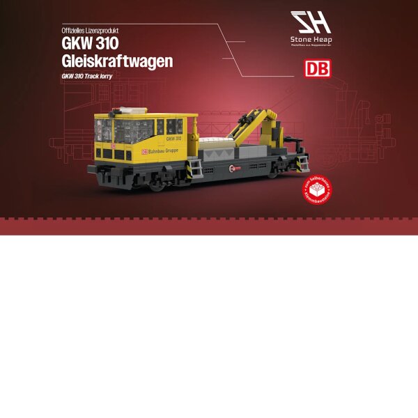 Stone Heap - DB Bahnbau Robel Rail Maintenance Vehicle GKW 310 (813 pieces)