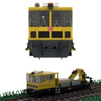 Stone Heap - DB Bahnbau Robel Rail Maintenance Vehicle GKW 310 (813 pieces)