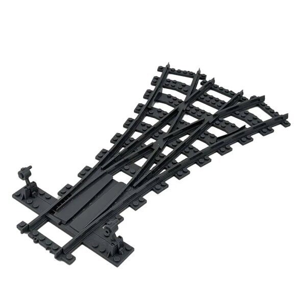 Stone Heap - 1 aiguillage triple R104 - voies pour trains en briques de construction