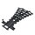 Stone Heap - 1 aiguillage triple R104 - voies pour trains en briques de construction