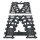 Stone Heap - 1 doppio scambio inglese R40 - binari per treni in mattoncini da costruzione