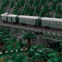 Stone Heap - set 2 in 1 carrozza passeggeri a 2 assi Bi-29 oppure carrozza bagagliaio Pwi-29 (984 pezzi)