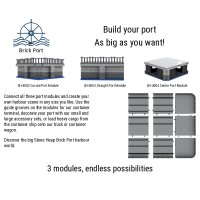 Stone Heap - Harbour Base Module - Straight Section (90 pieces)
