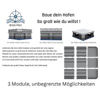 Stone Heap - Harbour Base Module - Straight Section (90 pieces)