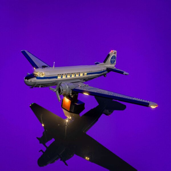 LMB 2.0 LED Kit d&rsquo;&eacute;clairage pour LEGO&reg; 11378 Avion de ligne Douglas DC-3 de la PAN AM