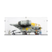 Acryl-Display f&uuml;r LEGO&reg; 75447 Star Wars - Razor Crest (Mit schwarzem Boden)