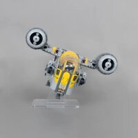 Supporto in acrilico per LEGO&reg; 75447 Star Wars - Razor Crest (angolato, 6 cm di altezza)