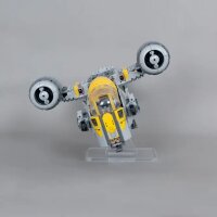 Supporto in acrilico per LEGO&reg; 75447 Star Wars - Razor Crest (angolato, 6 cm di altezza)
